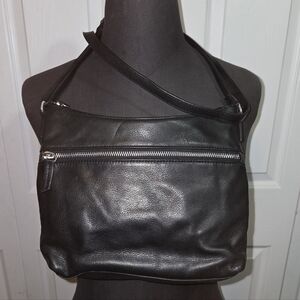Margot Medium Black Crossbody Leather Handbag. Condition Is Very Good